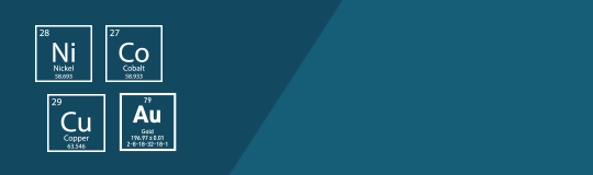 Nickel-Cobalt-Copper and Gold Icon