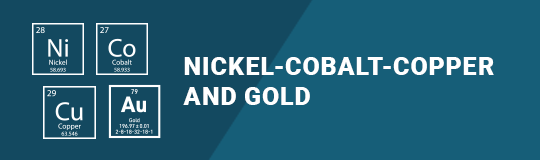 Nickel-Cobalt-Copper and Gold